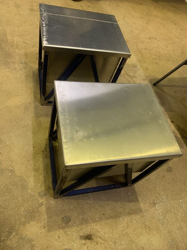 Fabricated stainless steel boxes